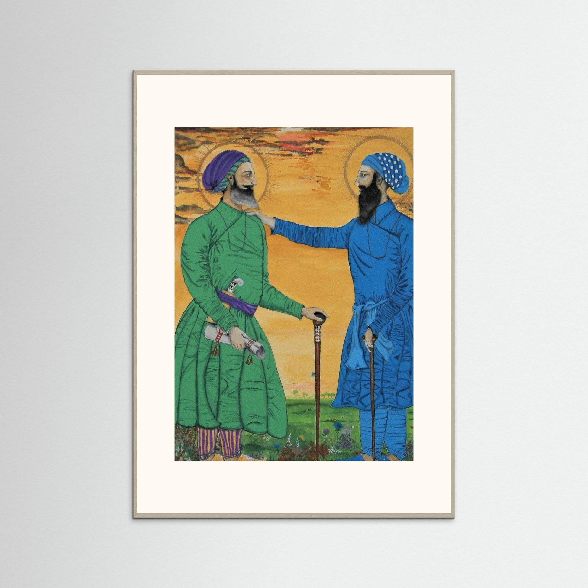 Guru Arjan Dev Greets Sufi Saint Mian Mir.