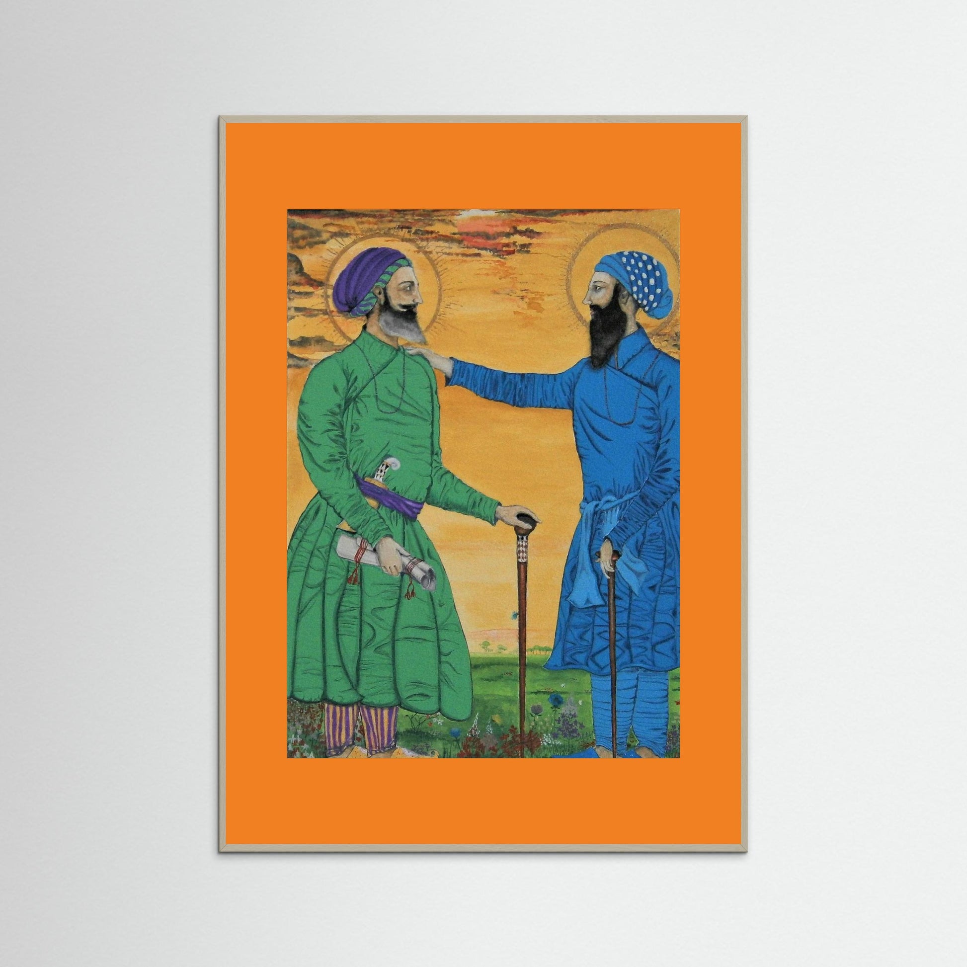 Guru Arjan Dev Greets Sufi Saint Mian Mir.