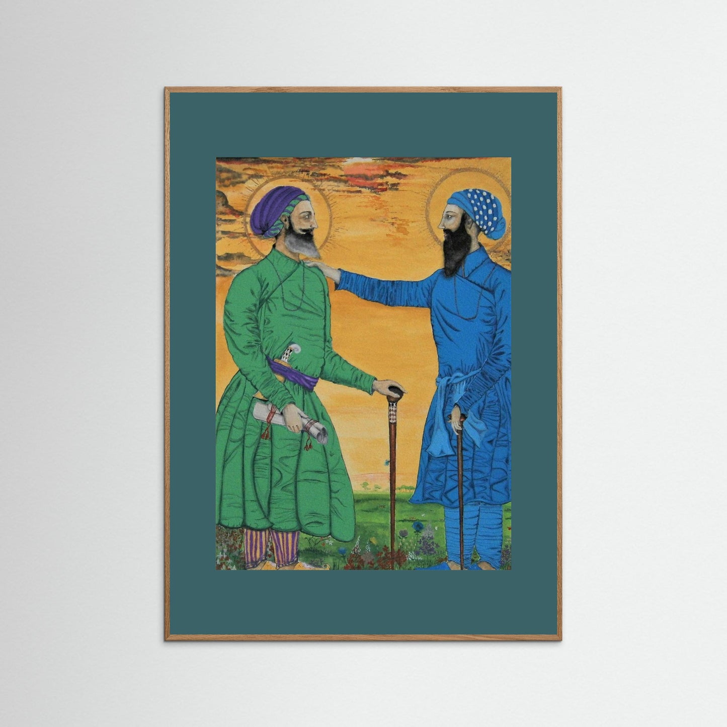 Guru Arjan Dev Greets Sufi Saint Mian Mir.