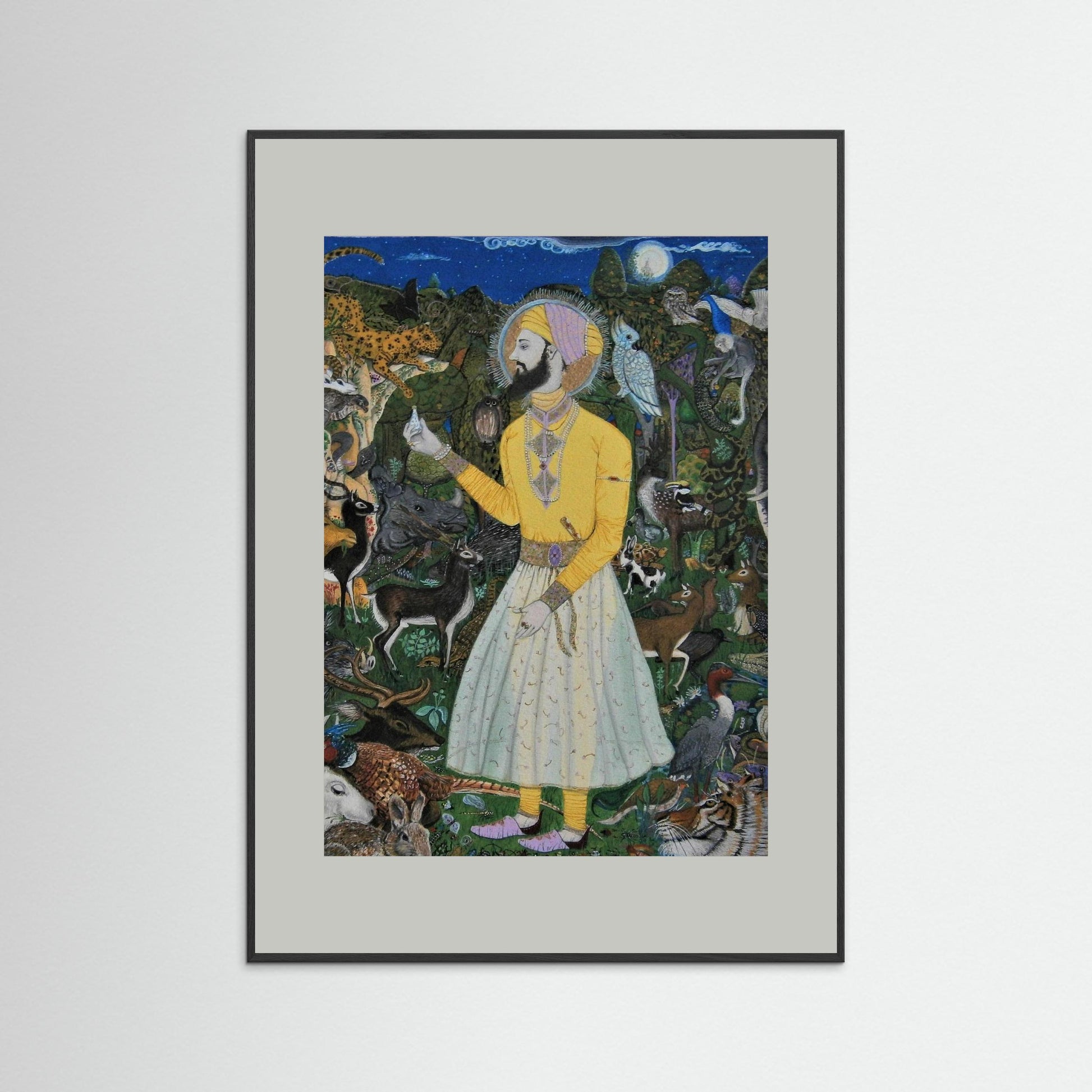 Guru Har Rai In The Celestial Garden