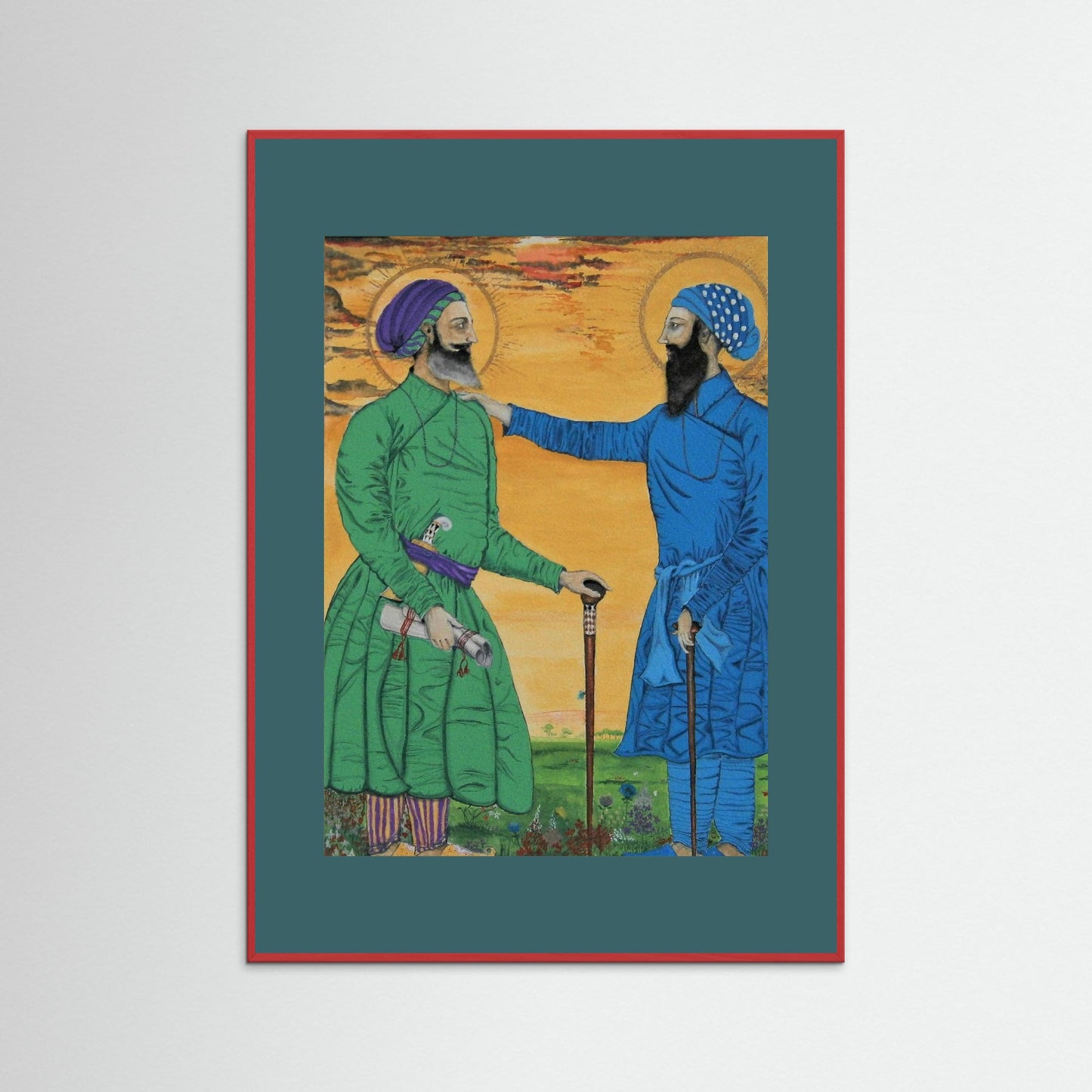 Guru Arjan Dev Greets Sufi Saint Mian Mir.