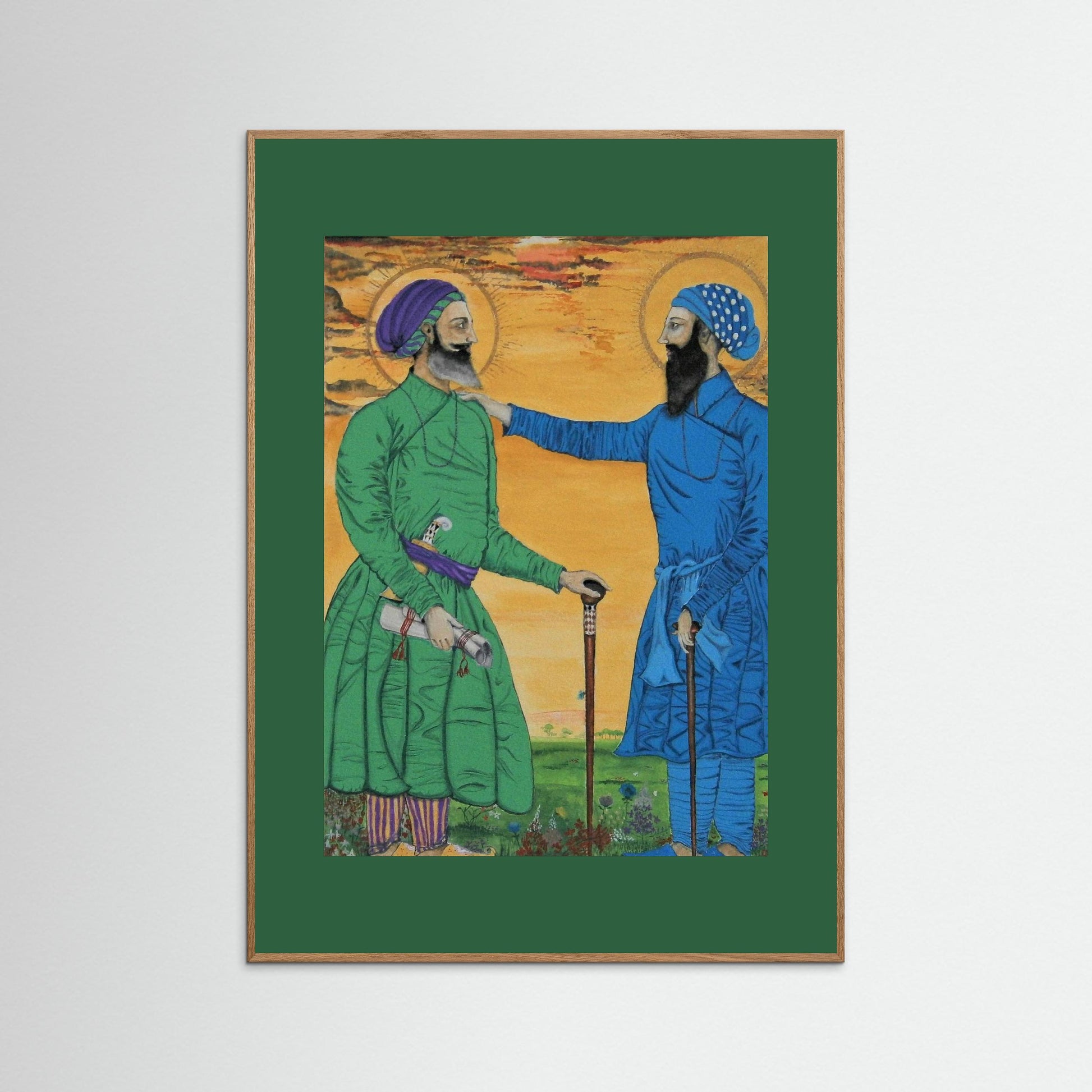 Guru Arjan Dev Greets Sufi Saint Mian Mir.